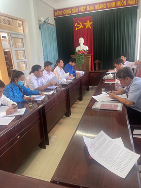 Huyện đoàn giám sát việc thực hiện Nghị quyết 25-NQ/TW tại Đảng ủy thị trấn