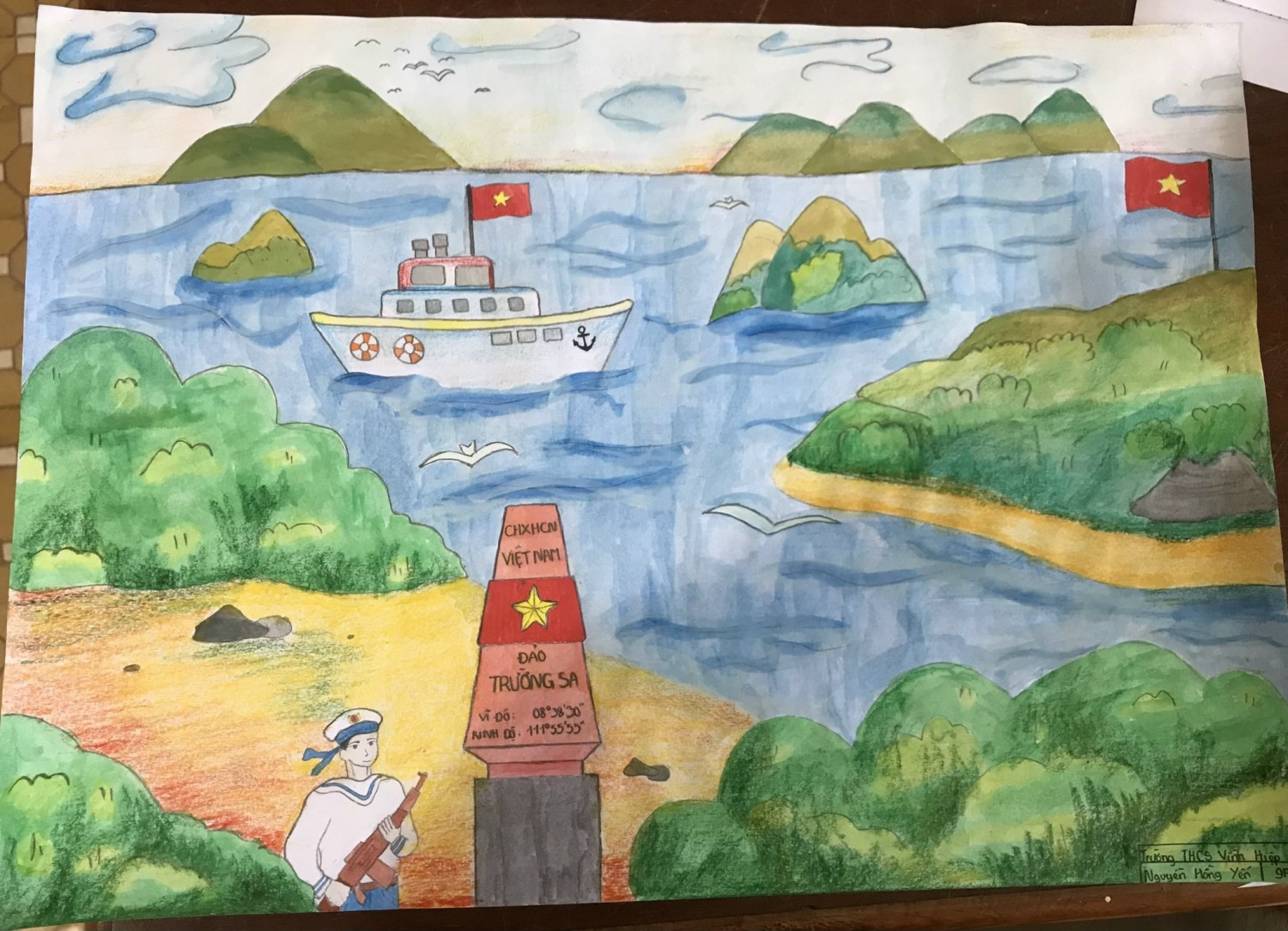 Bài dự thi đạt giải Khuyến khích của em Nguyễn Hồng Yến, lớp 9A trường THCS Vĩnh Hiệp